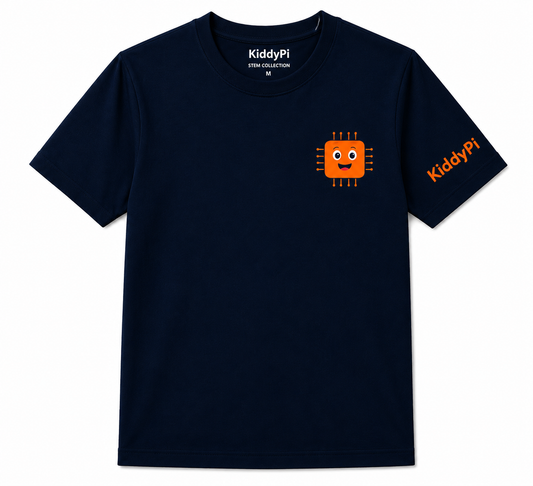 KiddyPi Engineer the Future T-Shirt | STEM Robotics Cotton T-Shirt for Young Makers